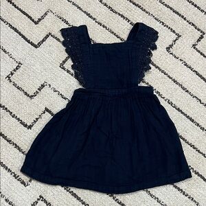 Jamie Kay Midnight Blue Lace Trim Dress